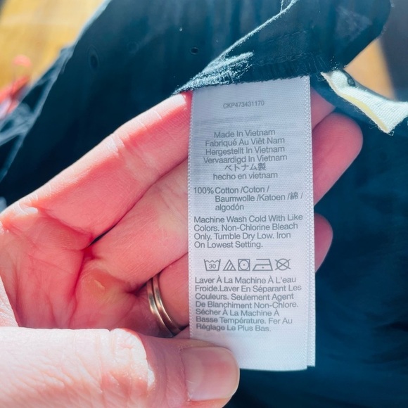 Madewell poplin halter Tiered Black Midi Dress NWT - Picture 13 of 16